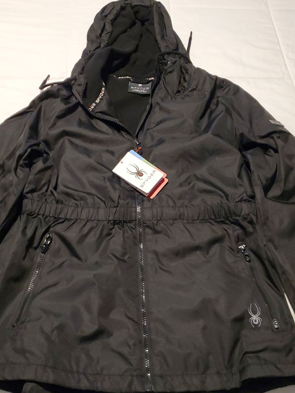 Spyder Women’s Black Hooded Performance Jacket
